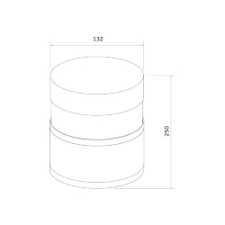Ландшафтный светодиодный светильник 1531 TECHNO LED 3000K чёрный 1531 TECHNO LED черный (072084)