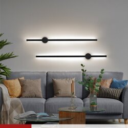 Светильник настенный светодиодный ESTETIKA ART-80B-30BL 15Вт 230В 3000K 1050Лм 800х60x98 черный IN HOME