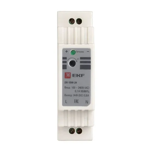 Блок питания 24В DR-15W-24 PROxima EKF dr-15w-24 - фото 2