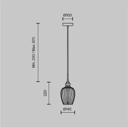 Подвесной светильник Blues E14х1 40Вт (Никель)