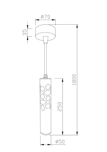 Подвесной светильник Torre 1x11Вт 4000K (Белый) - фото 4