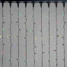 Гирлянда Занавес 2 x 2 м Разноцветный 220В, 400 LED, Провод Черный ПВХ, IP54. Фото 1.