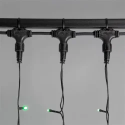 Гирлянда Занавес 2 x 2 м Разноцветный 220В, 400 LED, Провод Черный ПВХ, IP54