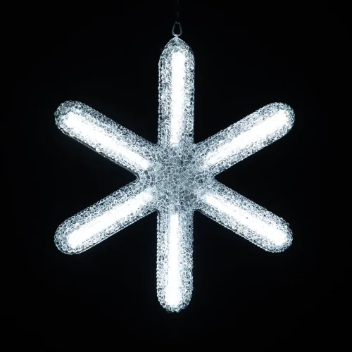 Светодиодная Снежинка &#171;Московская&#187; Ø0,3м, Акрил, Белая 24B, IP65. Фото 3.