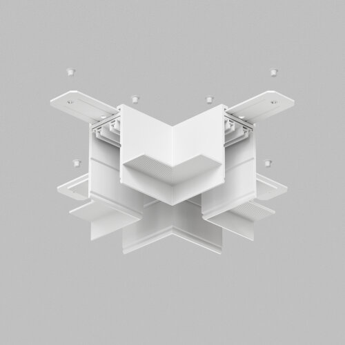 TR2114-WH Коннектор трека SMART для ГКЛ , \"X\" образный, механический , белый.