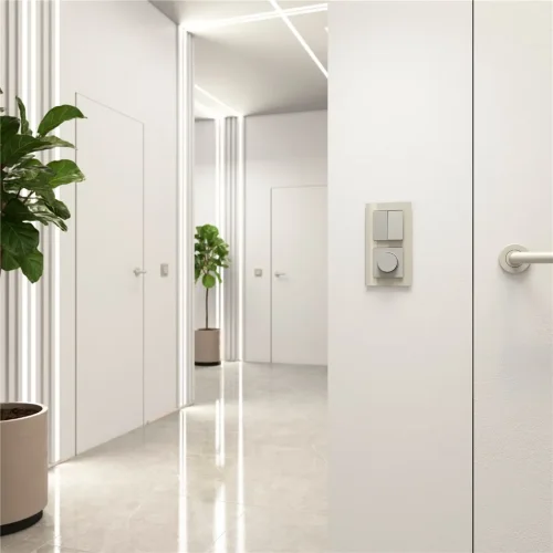 Выключатель двухклавишный проходной (дымчатый) W1222004 - фото 5