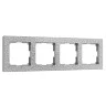 Рамка из поликарбоната на 4 поста Hammer серебряный W0042406 - фото