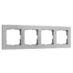 Рамка из поликарбоната на 4 поста Hammer серебряный W0042406