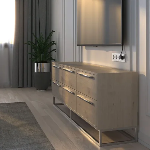 Рамка из поликарбоната на 4 поста Hammer серебряный W0042406 - фото 3