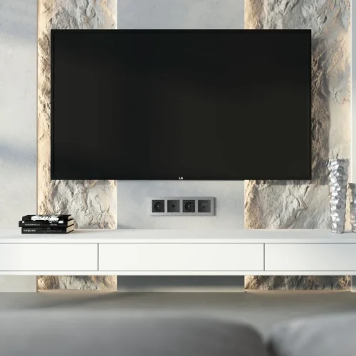 Рамка из поликарбоната на 4 поста Hammer серебряный W0042406 - фото 4