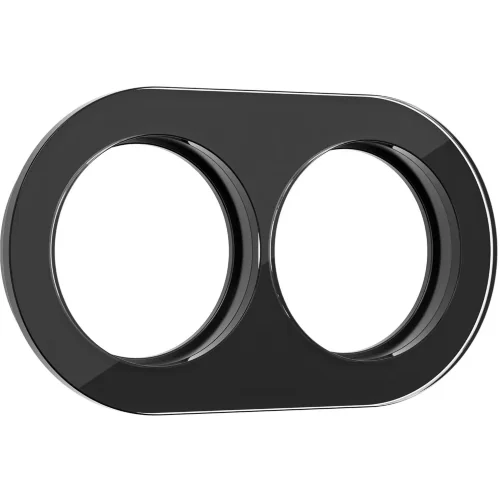 Рамка из стекла на 2 поста черный W0025108 - фото