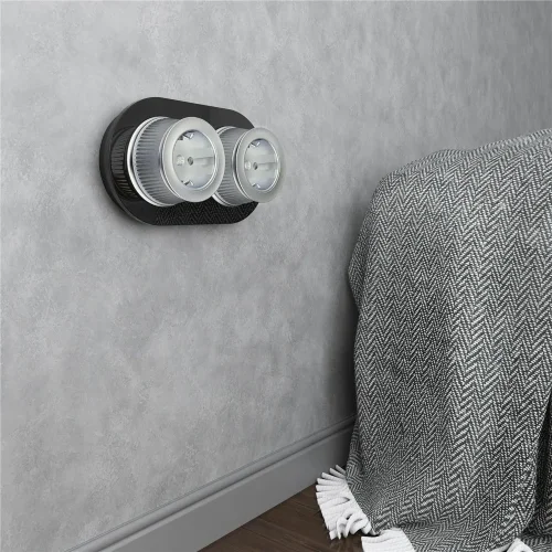 Рамка из стекла на 2 поста черный W0025108 - фото 4