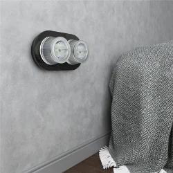 Рамка из стекла на 2 поста черный W0025108