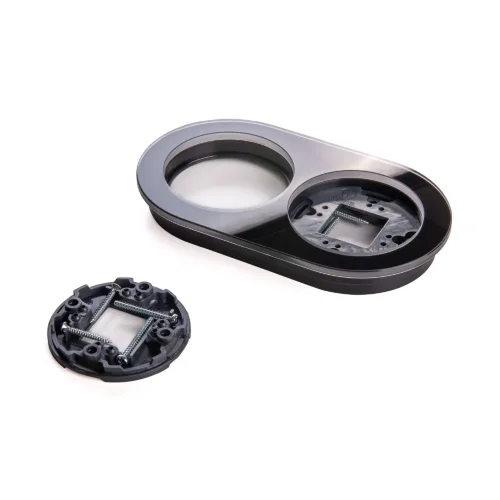 Рамка из стекла на 2 поста черный W0025108 - фото 7