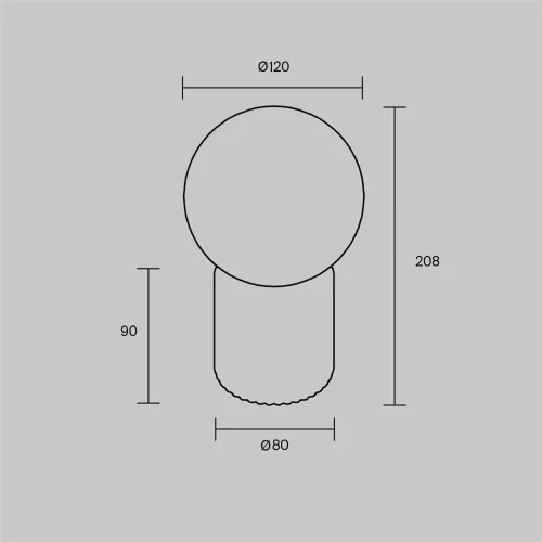 Аккумуляторный светильник Omaggio 3000К 3Вт (Бежевый) - фото 5