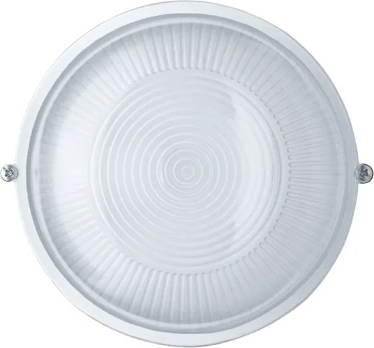 Светильник ЛОН 94 802 NBL-R1-60-E27/WH 1х60Вт E27 IP54 (аналог НПБ 1301 бел. круг 60Вт) Navigator 94802 - фото