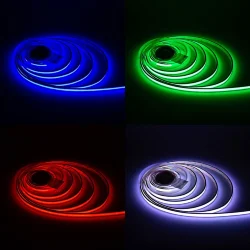 Светодиодная лента COB N1204W, 840 chip/m, RGB, 24V, 15W/m, P12, IP67, R28