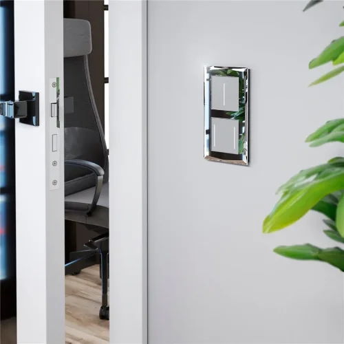 Рамка из стекла на 2 поста Diamant зеркальный W0021220 - фото 3