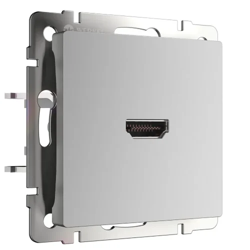 Розетка HDMI серебряный WL06-60-11 - фото