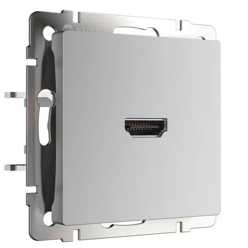 Розетка HDMI серебряный WL06-60-11 - фото