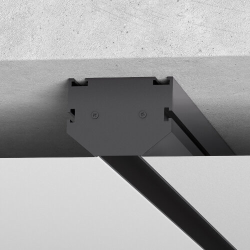 Slim Magnetic Заглушки для шинопровода в натяжной потолок 85204/00 черный 2&nbsp;шт. - фото 1