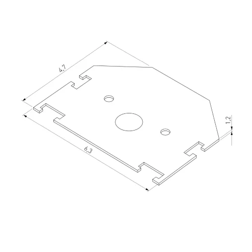 Slim Magnetic Заглушки для шинопровода в натяжной потолок 85204/00 черный 2 шт. 85206/00 - фото 5