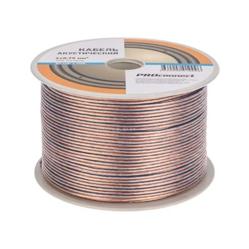 Кабель Stereo 2х0.75 BLUE LINE бухта (м) PROCONNECT 01-6204-6 - фото 2