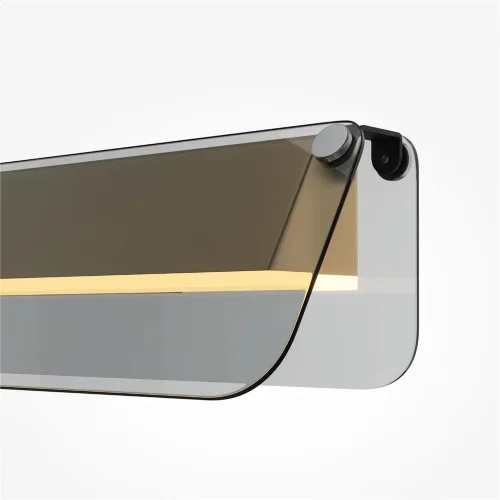 Настенный светильник (бра) Flat 3000К 10Вт (Черный и Латунь) - фото 3