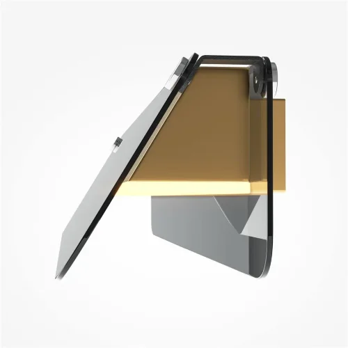 Настенный светильник (бра) Flat 3000К 10Вт (Черный и Латунь) - фото 6