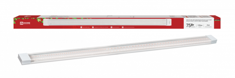 Светильник светодиодный СПБ-110 STD-ФИТО красно-синий спектр 75Вт 1200мм IP40 IN HOME - Фото
