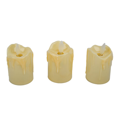 ULD-F062 WW CANDLE SET3 Фигура светодиодная Свеча на батарейках LR44 в-к, в составе набора из 3 штук, 1 светодиод, Теплый белый свет, TM Uniel - фото 2