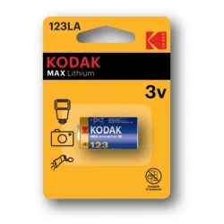 Элемент питания литиевый CR123 3В MAX Lithium (блист. 1шт) KODAK Б0005146