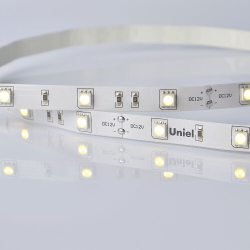 ULS-M22-5050-30LED-m-10mm-IP20-DC12V-7.2W-m-5M-4000K PROFI Гибкая светодиодная лента на самоклеящейся основе, Катушка 5м, в герметичной упаковке, Белый свет4000К. - фото 2