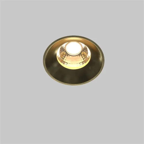 Встраиваемый светильник Round 3000K 12W 60° (Латунь) - фото 3