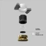 Встраиваемый светильник Раунд / Round 12 Вт 3000 К 50° (Латунь) DL058-12W3K-TRS-BS - фото 14