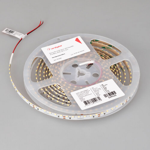 Светодиодная лента RS-S120-8mm 24V Day4000 (9.6 W/m, IP20, 3014, 5m) (Arlight, боковое свечение) 039422 - фото 2