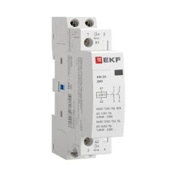 Контактор модульный КМ 20А 2NО (1 мод.) EKF km-1-20-20