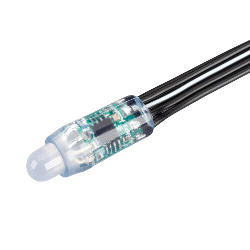 Герметичный управляемый модуль DMX-UVR-D12 5V RGB (0.3W, IP67, 90deg) (Arlight, Пластик, 5 лет) 039171 - фото
