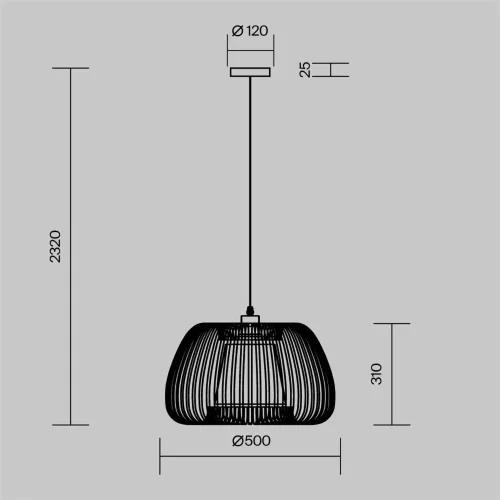 Подвесной светильник Kirigami E27x1 (Белый) - фото 5