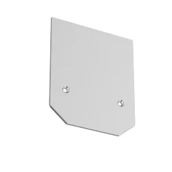 Заглушка торцевая для профиля TRA004MP-21S S35 серый (Серебро) TRA004MPEC-21S
