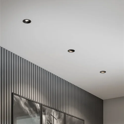 Светильник встраиваемый Tune черный 25014/01 - фото 6