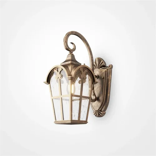 Настенный светильник (бра) Albion E27х1 60Вт IP 44 (Черный с Золотом) - фото 3