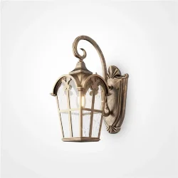 Настенный светильник (бра) Albion E27х1 60Вт IP 44 (Черный с Золотом)