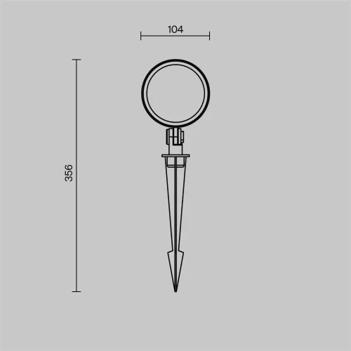 Ландшафтный светильник Core 3000К 25Вт IP 65 (Черный) - фото 9