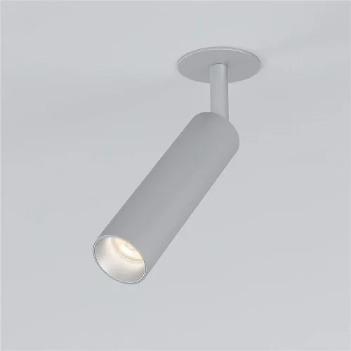 Встраиваемый светодиодный светильник Diffe серебряный 25040/LED - фото