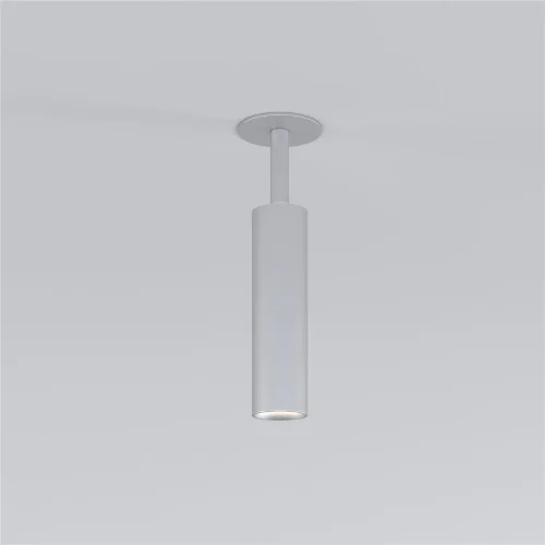 Встраиваемый светодиодный светильник Diffe серебряный 25040/LED - фото 2