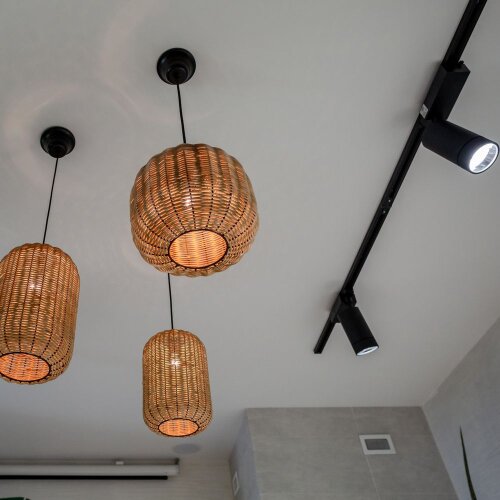 Трековый светодиодный светильник для однофазного шинопровода Baril Черный 40W 4200K - Фото 4