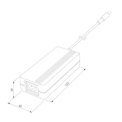 Блок питания для светодиодной ленты 24 В 72W Трансформатор 24V 72W (052986)