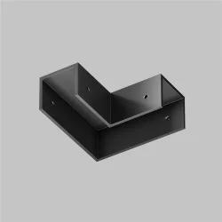 Коннектор угловой для профиля Elasity IP черный (Черный)