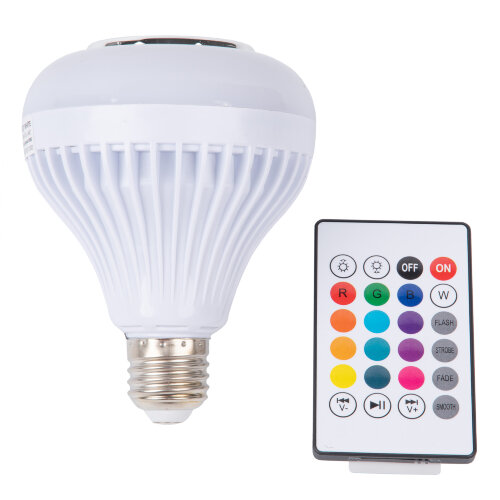 ULI-Q340 8W-RGB-E27 WHITE Светодиодный светильник Диско, с динамиком и Bluetooth, 220В, Белый - фото 2